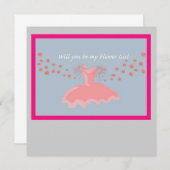 Bloemenmeisje Kaart (Voorkant / Achterkant)