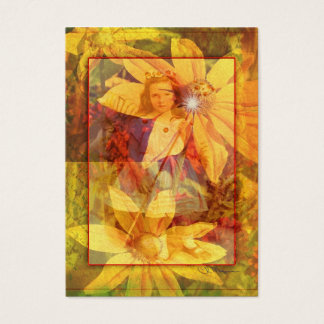 Bloemenmeisje - Kaarten voor artiestenhandel Visitekaartje