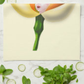 Bloemenmeisje keukenhanddoek (Gevouwen)