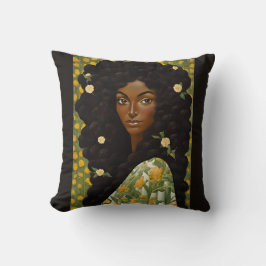 Bloemenmeisje Kussen