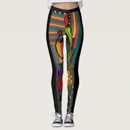 Bloemenmeisje Leggings
