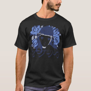 Bloemenmeisje magie in japans esthetisch otaku vin t-shirt
