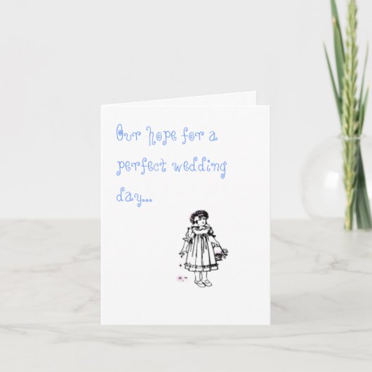 Bloemenmeisje nodigt uit (Voorkant)