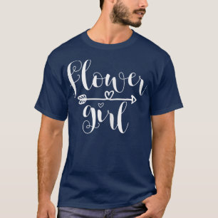 Bloemenmeisje Pijl Hart Voor Trouwen En Bacheloret T-shirt