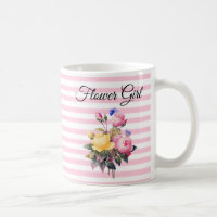 Bloemenmeisje Pink Rose Bouquet - Aangepaste micro