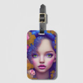 Bloemenmeisje Princess Geïnspireerd door de Oekraï Bagagelabel (Voorkant (verticaal))