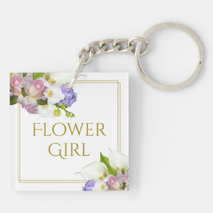  Bloemenmeisje Spring Flowers Wedding Sleutelhanger