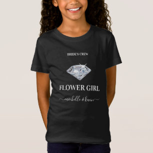 Bloemenmeisje Trouwpartij Zwart & Wit T-shirt
