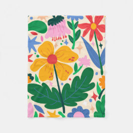 bloemenmixtape fleece deken