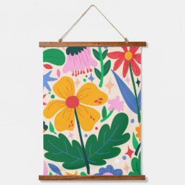 bloemenmixtape hangend wandkleed