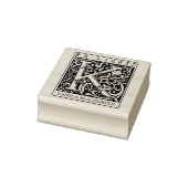 bloemenmonogram Briefboek Ex libris Rubberstempel (Stempel)