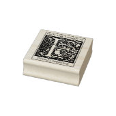  bloemenmonogram letter F uit de bibliotheek Rubberstempel (Stempel)