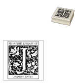  bloemenmonogram letter J uit de bibliotheek Rubberstempel (Gestempeld)