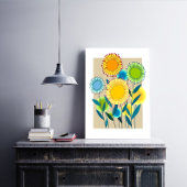 Bloemenmuur Art Canvas