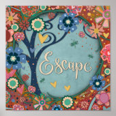  bloemenontsnapping inspirerende boominspiratie poster (Voorkant)