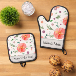 Bloemenoven Mitt & Pot Holder Set