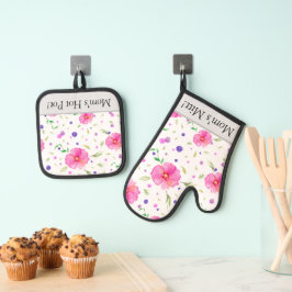 Bloemenoven Mitt & Pot Holder Set