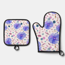 Bloemenoven Mitt & Pot Holder Set – Keuken Gift