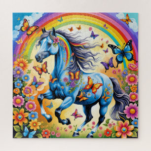 Bloemenpaard Legpuzzel