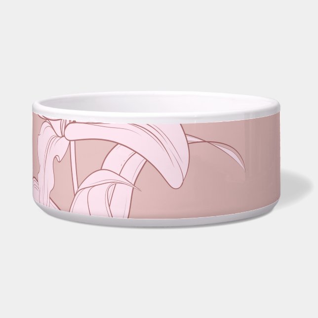 Bloemenpatroon 11 voerbakje (Voorkant)