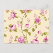 Bloemenpatroon 16 briefkaart (Achterkant)