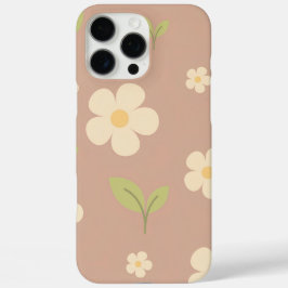 Bloemenpatroon | Achtergrond gedempt. iPhone 16 Pro Max Hoesje