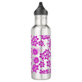 Bloemenpatroon D02.pink.b Waterfles (Rechts)