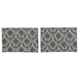 Bloemenpatroon Kleurrijke Trendy Bloemen en Blader Kussensloop