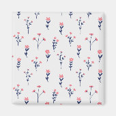 Bloemenpatroon Lente Bloemenplein Magneet (Voorkant)