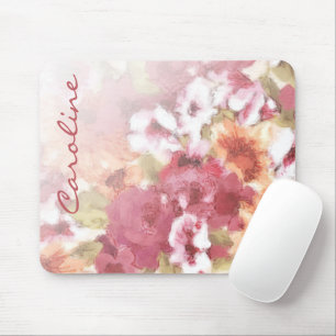 Bloemenpatroon met Chique Uitzondering Watercolor  Muismat