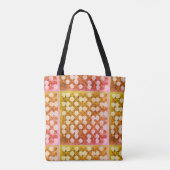 Bloemenpatroon schouder Canvas tas (Achterkant)