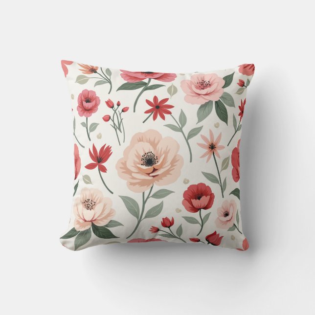  bloemenpatroon Sierkussen (Voorkant)