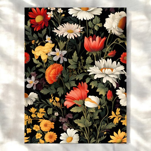 bloemenpatroon sublimatie afdrukken poster
