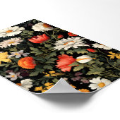 bloemenpatroon sublimatie afdrukken poster (Hoek)