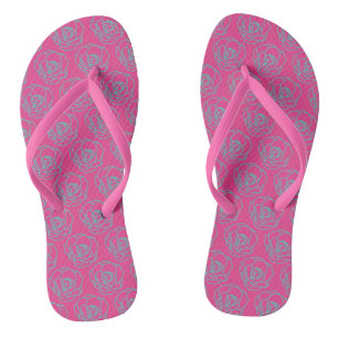 Bloemenpatroon teenslippers