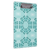 Bloemenpatroon, Turkoois Klembord (Rechts)
