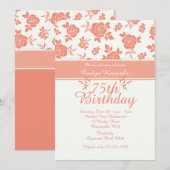 Bloemenpatroon Uitnodigingen (Voorkant / Achterkant)