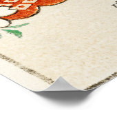 Bloemenpatroon van Shin Bijutsukai Poster (Hoek)