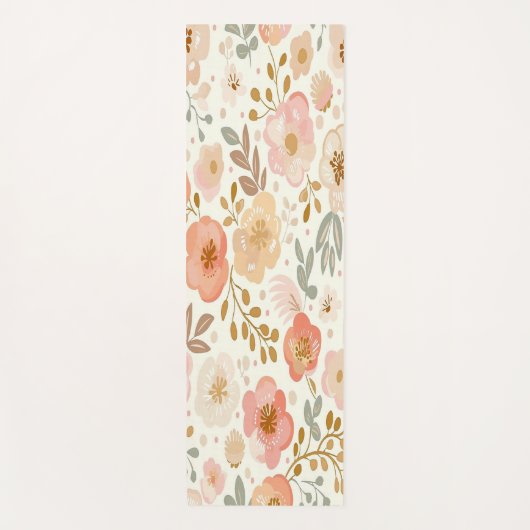 Bloemenpatroon Yoga Mat (Voorkant)