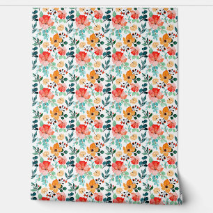 bloemenpatroonbehang behang