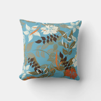 Bloemenpatroonillustratie: naadloze  rug kussen