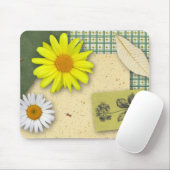 bloemenplakboek mousepad muismat (Met muis)