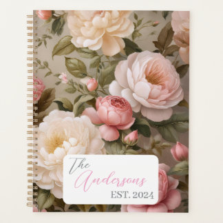 Bloemenplanner met naam en jaar Planner
