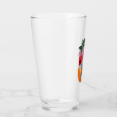 Bloemenpompoen Drink glas (Rechts)