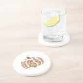 Bloemenpompoen Onderzetter (Zijkant)