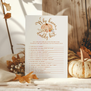 Bloemenpompoen Wie kent papa beste baby shower