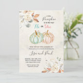 Bloemenpompoenen Hij of zij Genderonthulling Uitno Kaart (Staand voorkant)