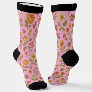 Bloemenpoot Print Sokken – Pet Lover Gift