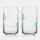 Bloemenpootafdruk Blikvorm Glas (Rechts)