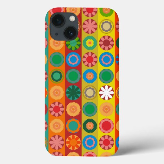 Bloemenpower in Rijen Case-Mate iPhone Case (Achterkant)